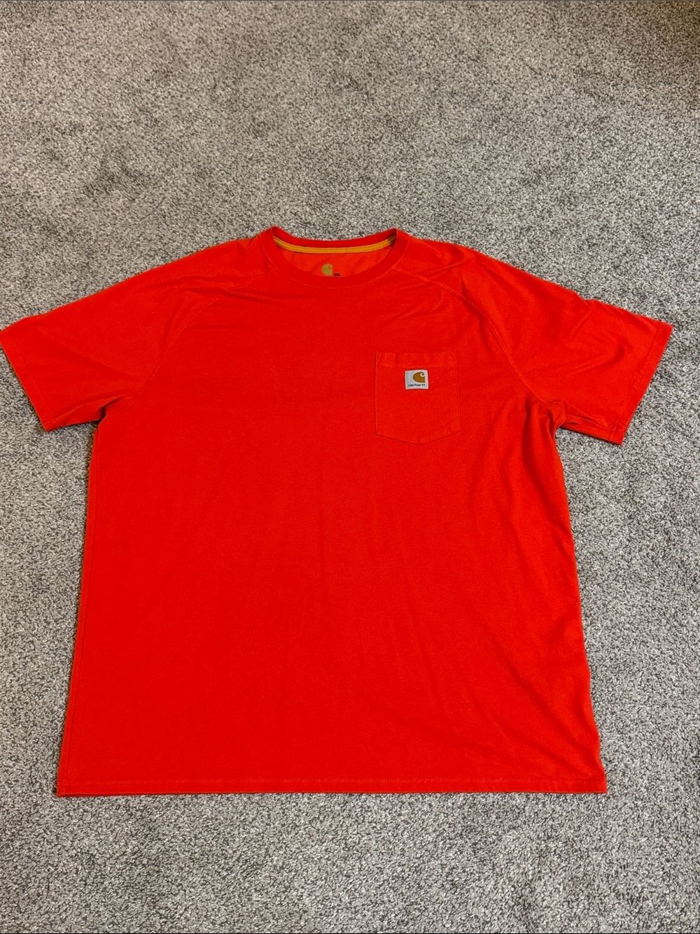 Carhartt Men’s Short-Sleeve Pocket Tee in Bright Red